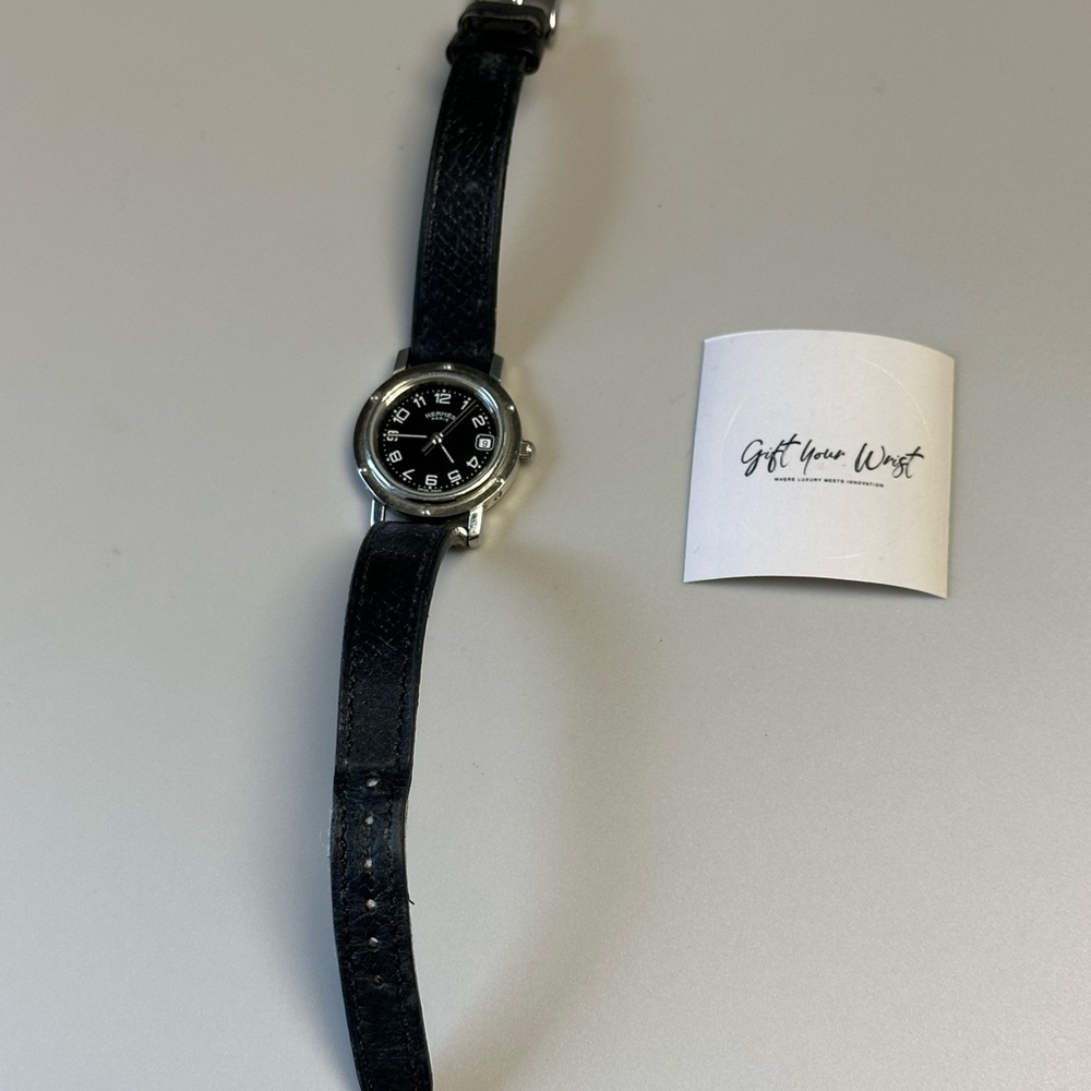 Hermès Clipper CL4.210 Black Dial, Silver Stainless Steel 24mm Luxury Watch - Picture 3 of 15